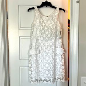 BRAND NEW TIANA B. white short summer dress with tags. Size 4P